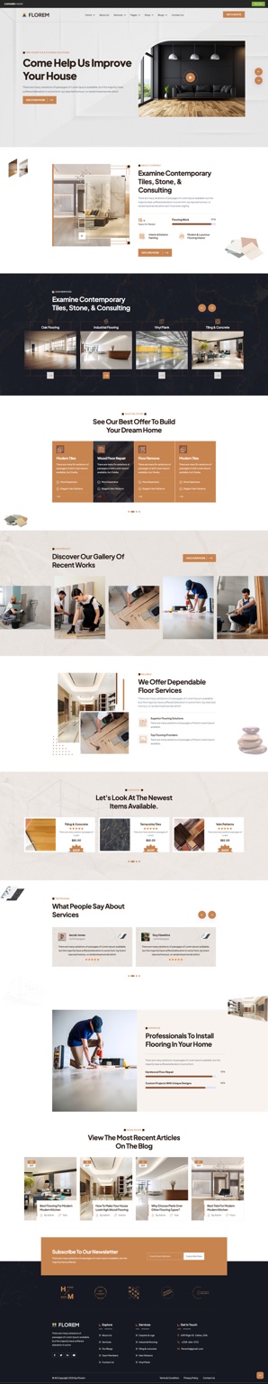 Aperçu du template Florem